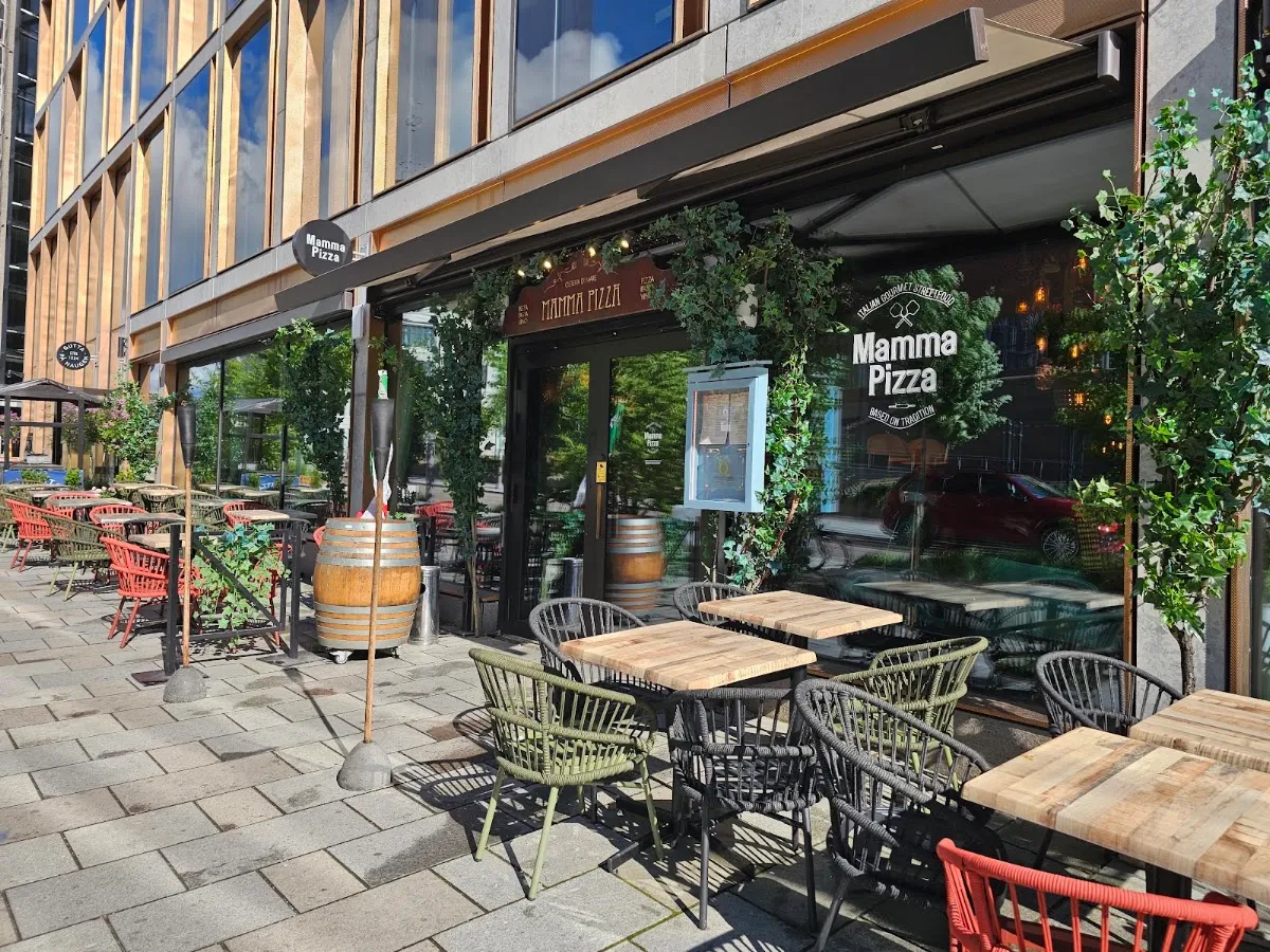 BookNoFees: Restoranas – Mamma Pizza Osteria di mare – Oslo – „Mamma Pizza“ – jūros gėrybių užeiga, nuotrauka 1