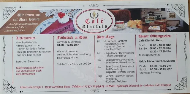 BookNoFees: Restoranas – Café Klarfeld – Hilchenbach – „Café Klarfeld“, nuotrauka 3