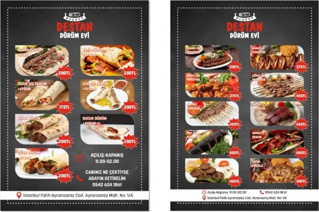 BookNoFees: Užkandžių baras – Dürümcü - Destan Kebap & Dürüm – Istanbul – Dürümų parduotuvė – „Destan Kebap & Dürüm“, nuotrauka 2