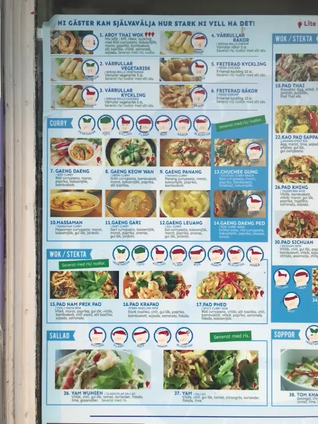 BookNoFees: Užkandžių baras – Aroy Thai Take Away – Stockholm – „Aroy Thai“ maistas išsinešimui, nuotrauka 2