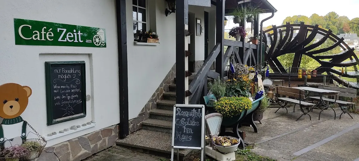 BookNoFees: Restoranas – Café Zeit am Wasserrad – Schmallenberg – Kavinė „Zeit am Wasserrad“, nuotrauka 1